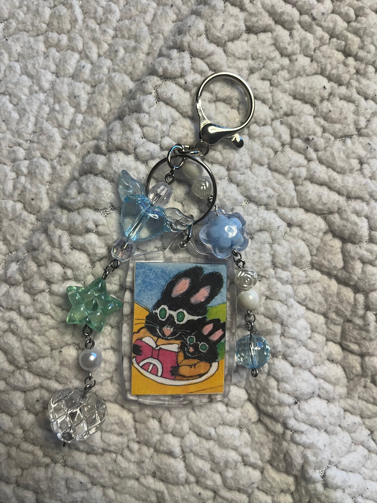 Bunnies In The Sky Bag Charm