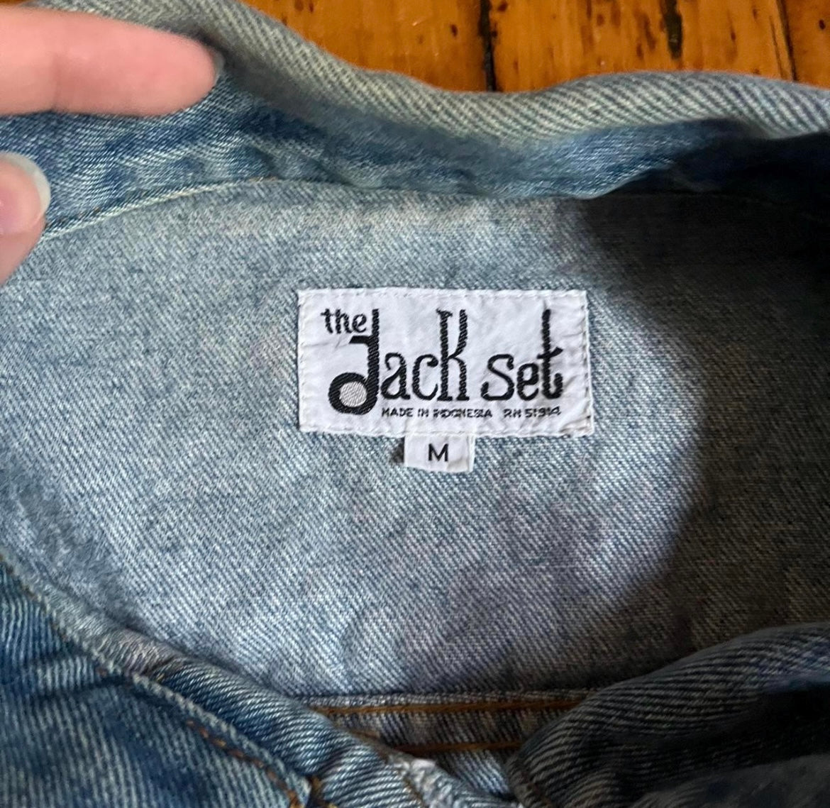Dark Love Denim Jacket / Size M / Hand Painted