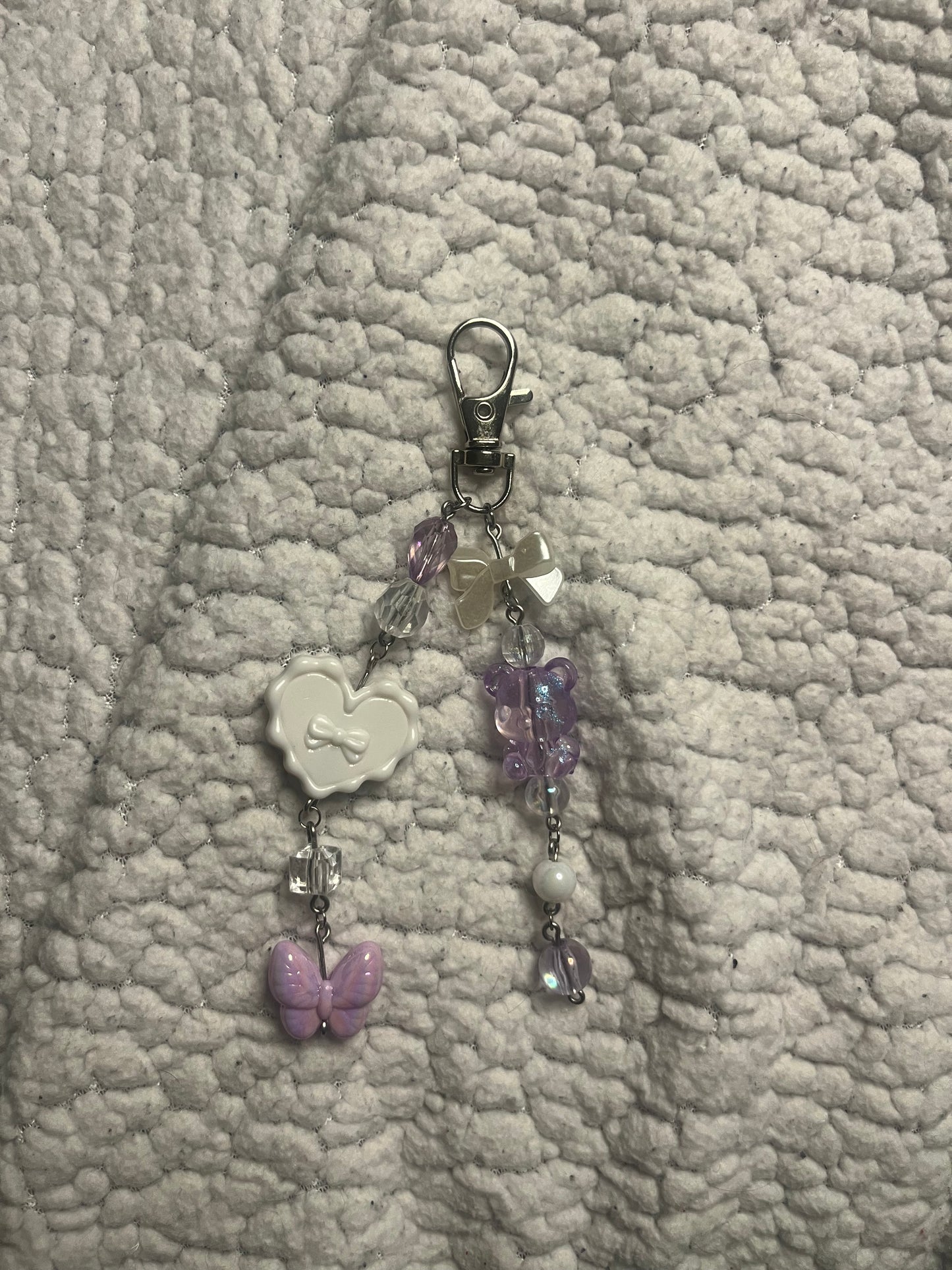 Purple Love Bag Charm
