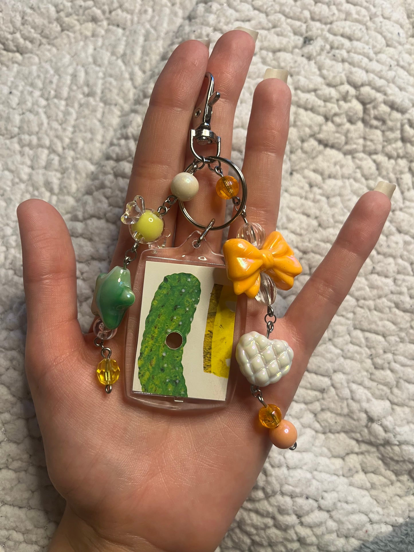 Peaches & Pickles Bag Charm