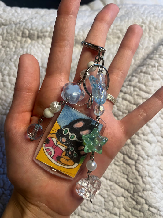 Bunnies In The Sky Bag Charm
