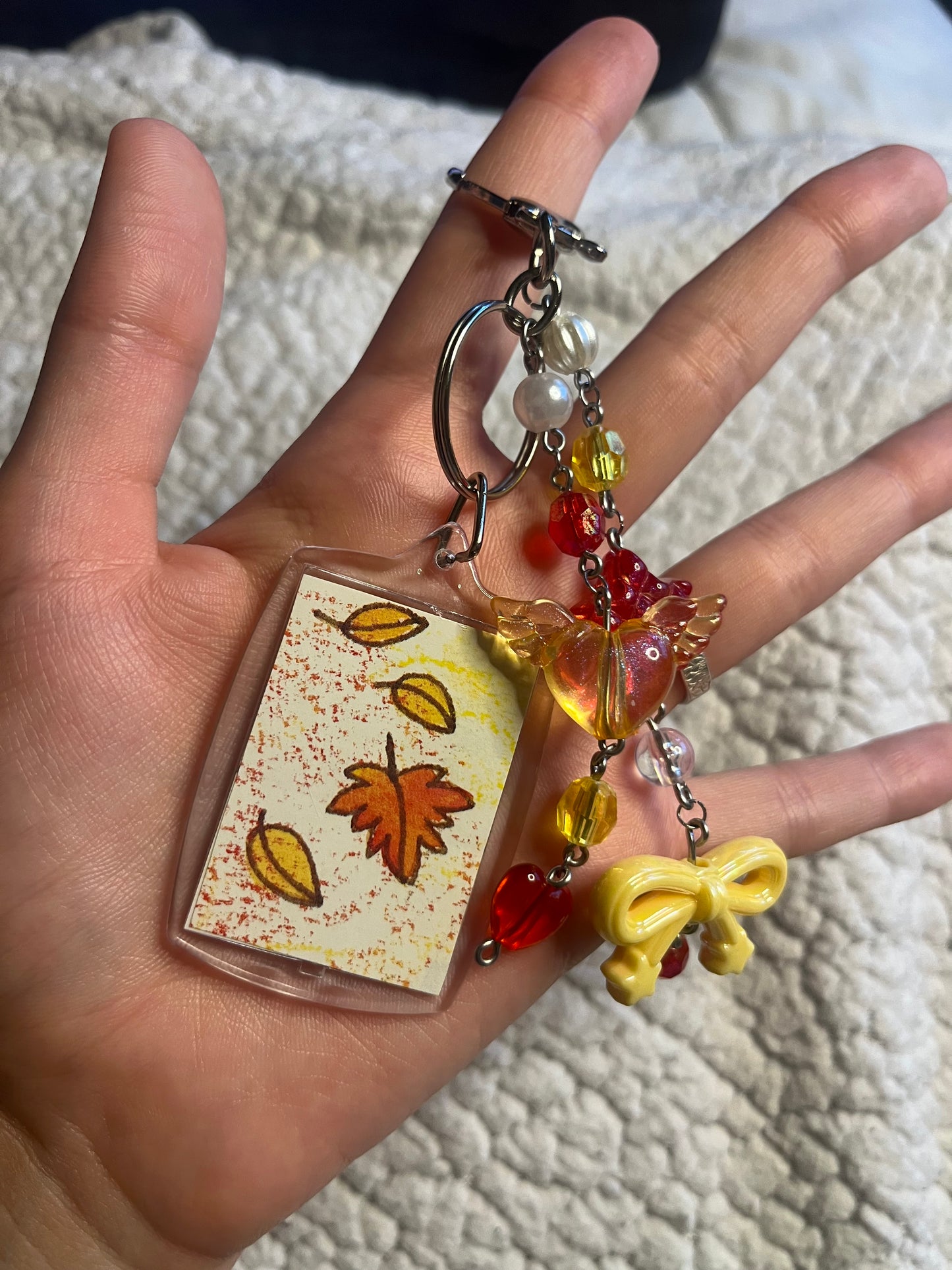 Falling Leaves Bag Charm