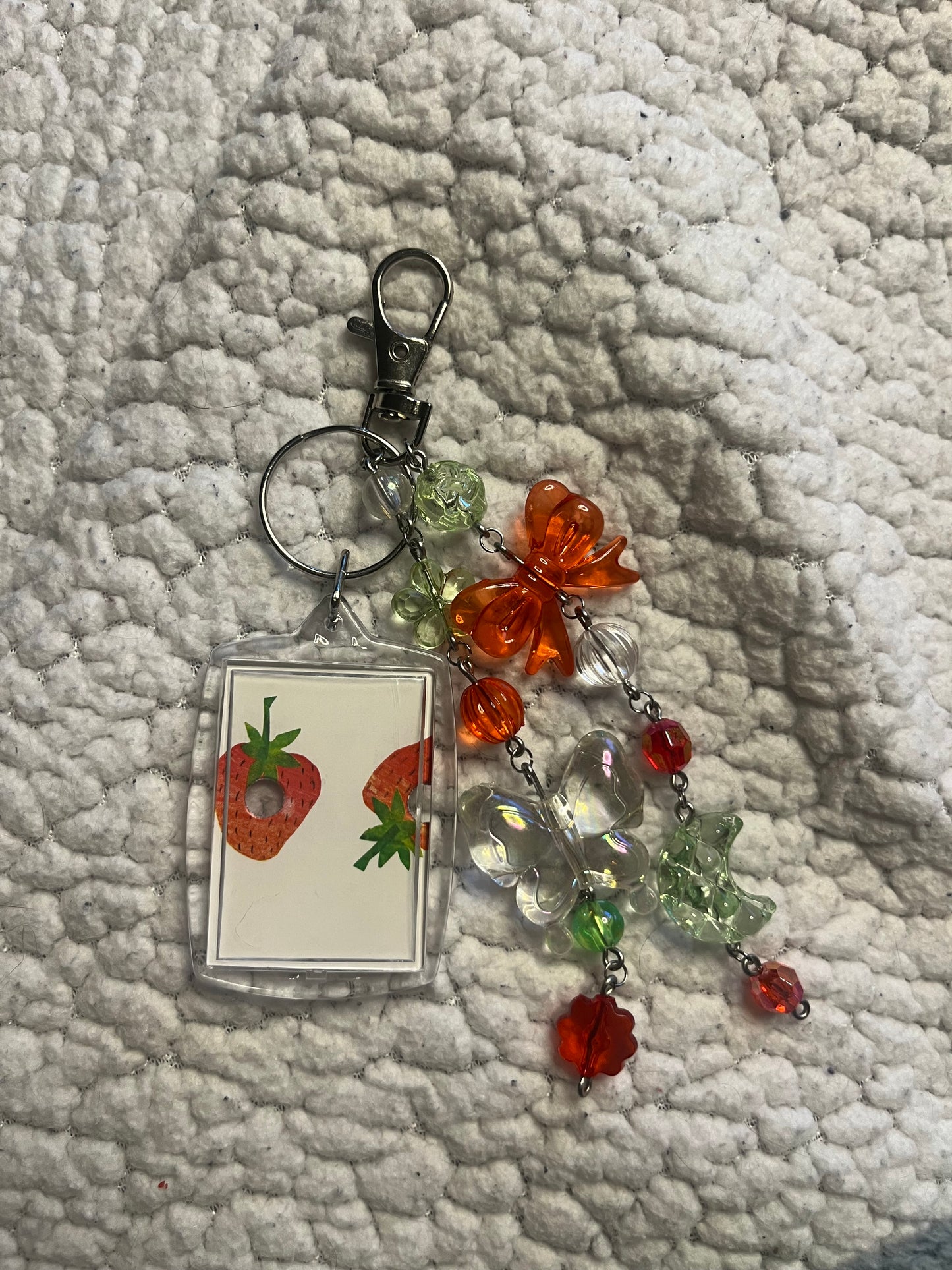 Chunky Strawberry Bag Charm