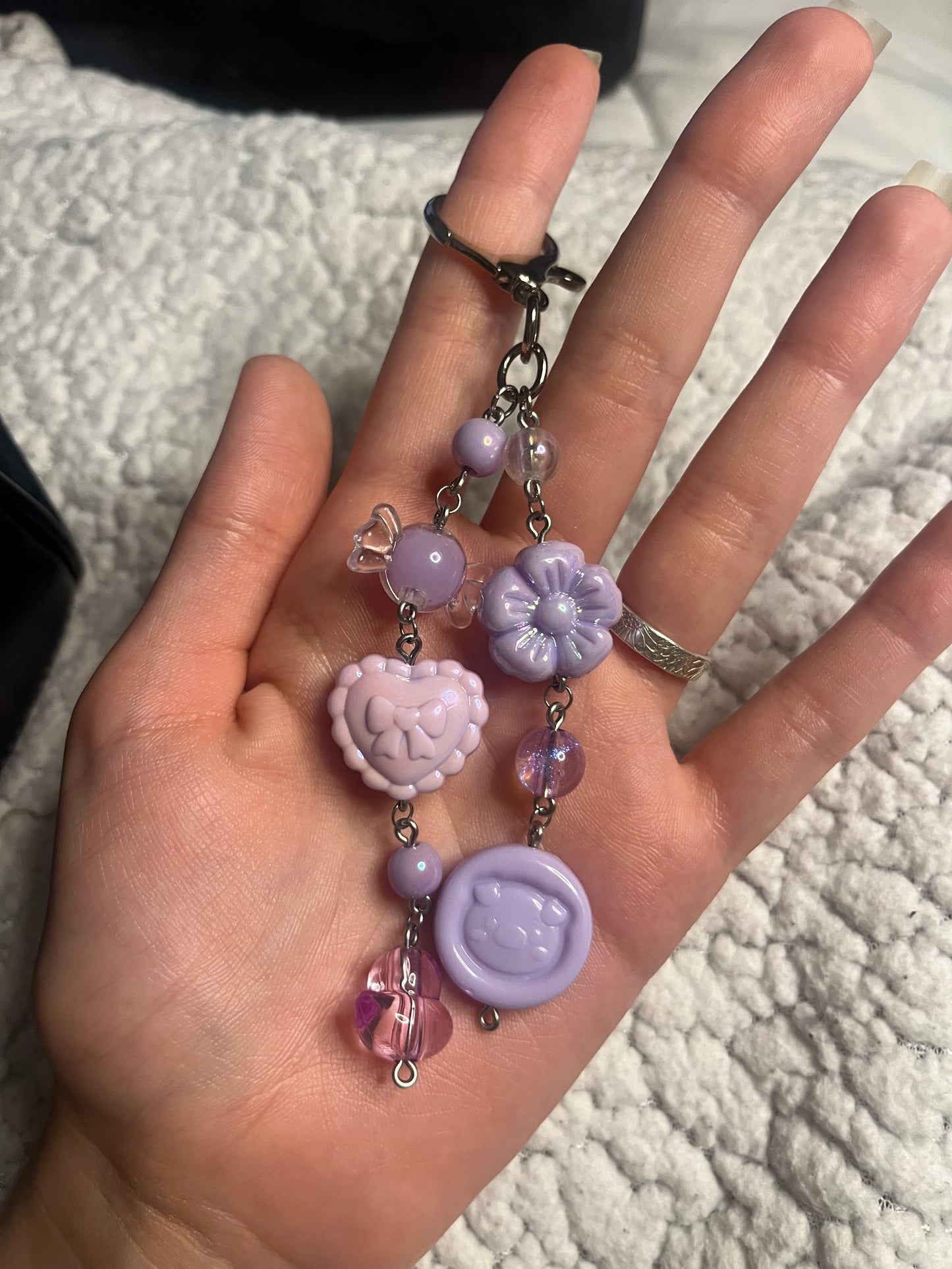 Lovely Purple Bag Charm