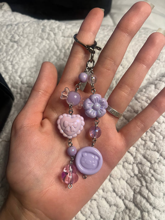 Lovely Purple Bag Charm