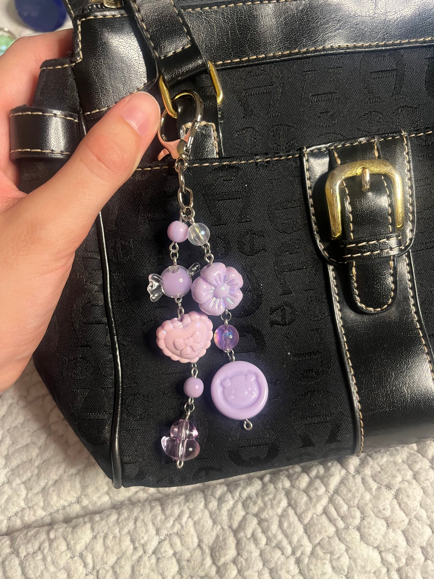 Lovely Purple Bag Charm