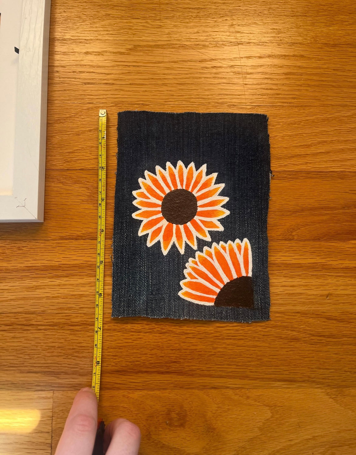 Sunflower Denim Decor / 5x7 / Denim Decor