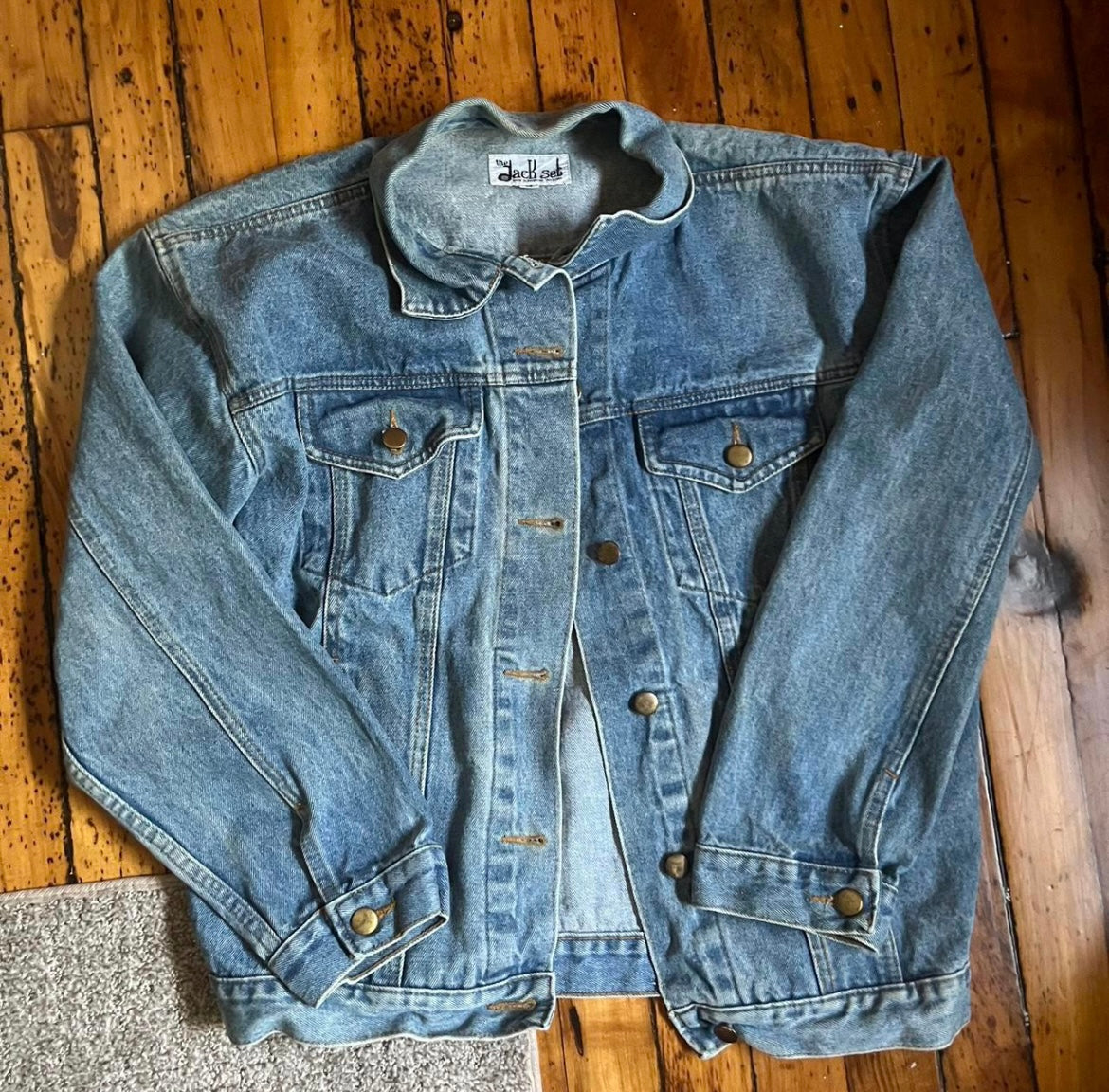 Dark Love Denim Jacket / Size M / Hand Painted