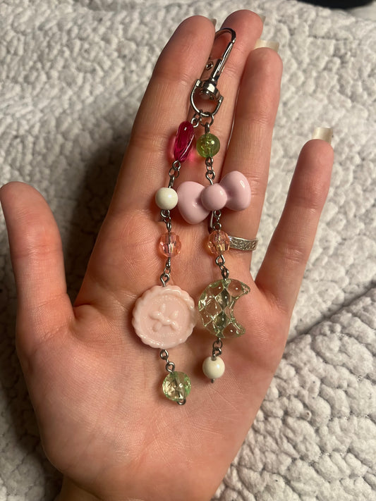 Pink Garden Bag Charm